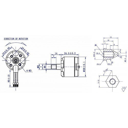 DJI 2212 920kv Brushless Motor (ccw)