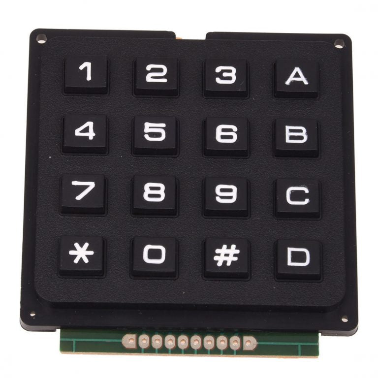 Keypad hard buttons 4 x 4