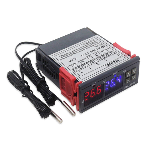 Dual Display Thermostat Temperature Controller 24V